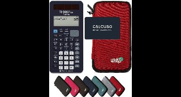 TI-30X Plus MathPrint incl. WYNGS Beschermhoes Rood - Wetenschappelijke Rekenmachine - Basis Pakket