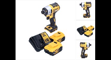 DeWalt DCF 887 P2 accu-slagmoersleutel 18 V 205 Nm 1/4" borstelloos + 2x accu 5,0 Ah + oplader