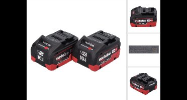 Metabo LiHD accupack set 2x 18 V 10,0 Ah CAS-systeem ( 2x 625549000 )