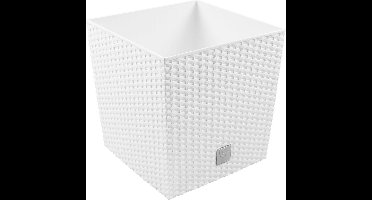 Bloembak Balkonbak Rato Low 26x26x26,6cm WIT Prosperplast