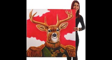 Handgeschilderde Olieverf schilderij Engel