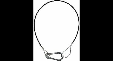 Showtec Showtec Safety met een zwarte PVC coating, 50 cm, max. 50 kg Home entertainment - Accessoires