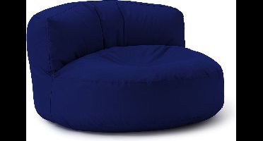 Lumaland Outdoor zitzak lounge, ronde zitzak voor buiten, 320 l vulling, 90 x 50 cm, blauw
