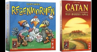Spellenbundel - Dobbelspel - 2 Stuks - Kolonisten van Catan dobbelspel - Regenwormen