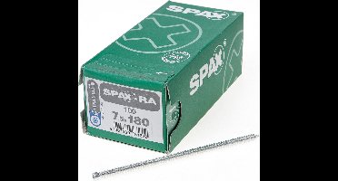 Spax - Kozijnschroeven - Torx 30 Cilinderkop - 7,5 x 180mm - Voldraad - WIROX (100 stuks)