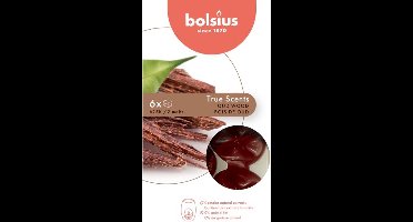 48 stuks Bolsius wax melts oud hout - oud wood geur (25 uur)