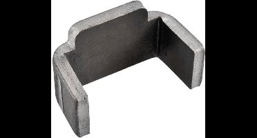 ProPlus Tico tegenstuk voor spansluiting - staal - 45 x 20 x 25 mm - zilver