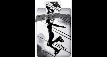 DREAMEE Dekbedovertrek Roller Skater - 140 x 200 cm - Katoen - 70 x 90 cm