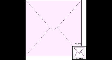 Benza Wenskaart Enveloppen - Vierkant 14 x 14 cm - Lila - 50 stuks