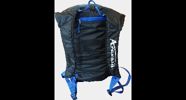 Arawaza Stowaway opvouwbare rugzak | 18 L | Zwart / Blauw