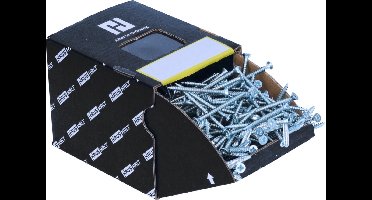 HausHalt universele houtschroef houtschroef 5,0 x 30 mm PZ2 1000 stuks ( 2x 000051371189 ) zilver verzinkt kruiskop Pozidriv verzonken kop volledige schroefdraad