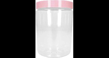 Forte Plastics Voorraadpot/bewaarpot - 375 ml - kunststof - oud roze - B7 x H12 cm