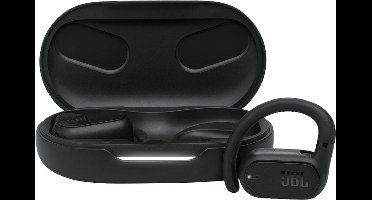 JBL Soundgear Sense - Open ear Oordopjes - Draadloos Bluetooth - Sport Oordopjes - Oorhaak (niet in het oor) - 32 uur - IP54 - Zwart