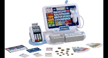 Klein Toys - speelgoed kassa - incl. geluidseffecten, speelgoed munten, biljetten en credit card - meerkleurig
