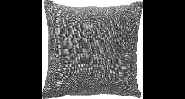 Dutch Decor NATURA - sierkussen 45x45 cm - 100% biologisch katoen - Charcoal Gray - antraciet - Inclusief binnenkussen - Luxe kussens voor woonkamer & bank