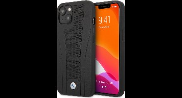 BMW Premium Leerhoesje voor Apple iPhone 13 Mini - Bescherm uw Telefoon met Stijl - Kleur: Zwart, Back Cover, Bescherming.