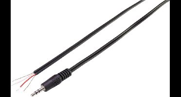 TRU COMPONENTS 93038c442 Jackplug 3.5 mm Jackplug male 3,5 mm - Open kabeleinde Stereo Inhoud: 1 stuk(s)