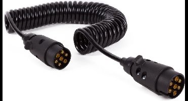 Benson Verlengkabel krulsnoer - 7-polig - 65 tot 450 cm - flexibel en uitrekbaar