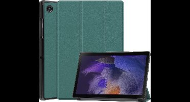 Hoes geschikt voor Samsung Galaxy Tab A8 – Samsung tab A8 (2021 / 2022) Trifold tablet hoes - Groen