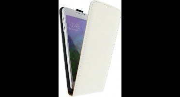 Samsung Galaxy Alpha Hoesje - Mobilize - Ultra Slim Serie - Kunstlederen Flipcase - Wit - Hoesje Geschikt Voor Samsung Galaxy Alpha