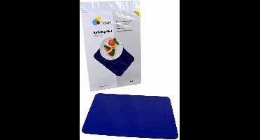 Anti-slip matten rechthoekig - L 355 x B 255 mm blauw - Able2