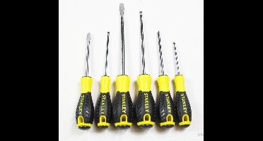 Stanley Essential Serie - Schroevendraaierset - 6 Stuks - Chroom-Vanadium Staal - Ergonomische Handgreep