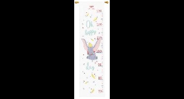 Vervaco - Telpakket kit - Geboorte - Groeimeter - Disney Dumbo Oh happy day - PN-0178436 - Borduren - Borduurpakket - Borduurpakket geboorte - Borduurpakket volwassenen
