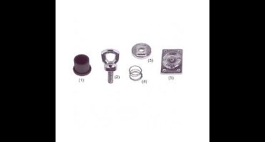 Goldenship Tandwielplaat Voor Hengelhouder Zilver