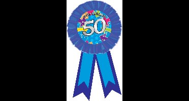 Haza Original Rozet ''abraham'' Blauw 8 X 14,5 Cm