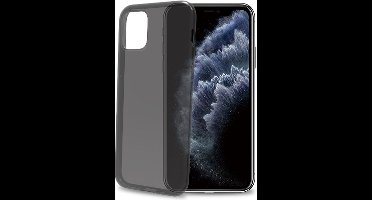 Celly Gelskin Siliconen hoesje - Geschikt voor Apple iPhone 11 Pro - TPU Back cover - Zwart / Transparant