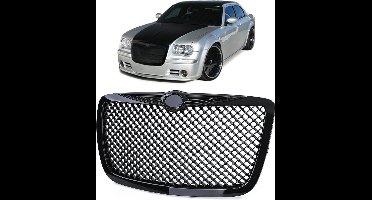 Passend Voor Chrysler 300C honingraat Sport Grill Hoogglans Zwart Grille Limousine en Touring 2004 t/m 2011