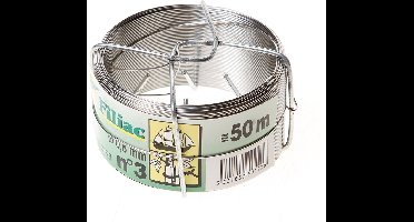Dx binddraad nr3 0.8mm rvs per rol a 50mtr