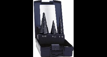 Exact 50071-2 HSS Getrapteboorset 3-delig TiAIN 3 vlakken schacht 1 set(s)