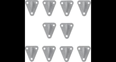 ProPlus Touwhaak - Kunststof - Driegaats - 45 x 39 mm - 10 stuks