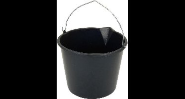 Emmer met Schenktuit 12 Liter Zwart