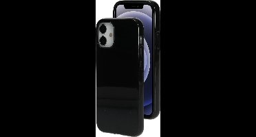 Mobiparts hoesje geschikt voor Apple iPhone 12 Mini - Zacht TPU - Schokabsorberend TPU - Grip Coating - Zwart