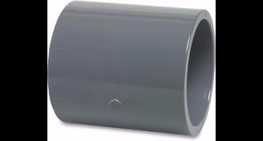 Mega Sok PVC-U 50 mm lijmmof 16bar grijs