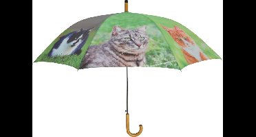 Esschert Design poezen paraplu | katten paraplu | dierenparaplu | paraplu met opdruk | met print