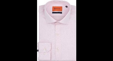 Suitable Overhemd Twill Roze - Maat 41 - Heren - Overhemden Formeel