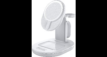 OtterBox 3-in-1 Oplader | Compatibel met MagSafe | Magnetische Draadloze Lader iPhone, AirPods (Pro) en Apple Watch | Wit