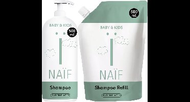 Naïf - Voordeelset Voedende Shampoo & Navulverpakking - 500ml