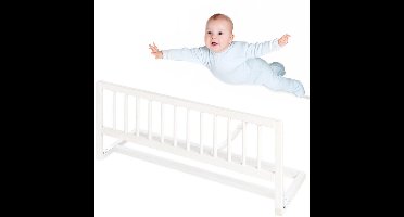 ApexArte® Bedhekje Baby - Bedrand Kinderen 90 cm - Bedrek Peuter - Wit