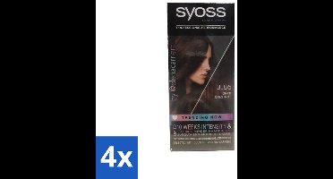 Syoss - Haarverf - 3-8 Donker Goudbruin - 1 Haarkleuring - Voordeelverpakking - 4 stuks