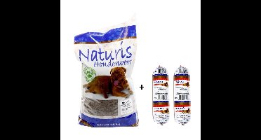 Naturis Hondenvoer: Puppy XL Brok & Houdbare Kipworsten