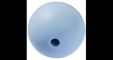 Kraal uit silicoon voor speenketting 4pcs x 15mm, Grijs/blauw