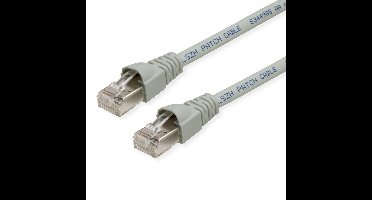 Telegärtner 100008268 RJ45 Netwerkkabel, patchkabel CAT 6A S/FTP 1.50 m Grijs Vlambestendig, Halogeenvrij, UL gecertifi