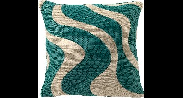 Dutch Decor OCEANE - buitenkussen 45x45 cm - waterafstotend en uv-bestendig - Latigo Bay - blauw