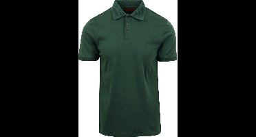 Suitable Liquid Polo Donkergroen - Maat M - Heren - Polo shirt Heren met Korte mouw