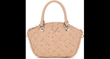GUESS Schoudertas Handtas Giully Mini Satchel Beige Lichtbruin