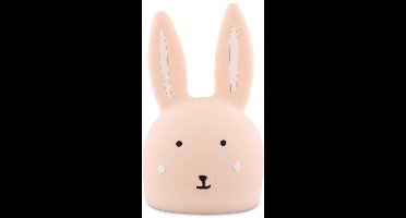 Trixie nachtlamp Mrs. Rabbit - Oplaadbare nachtlamp voor kinderen - 3 lichtsterktes - Met timer - Roze